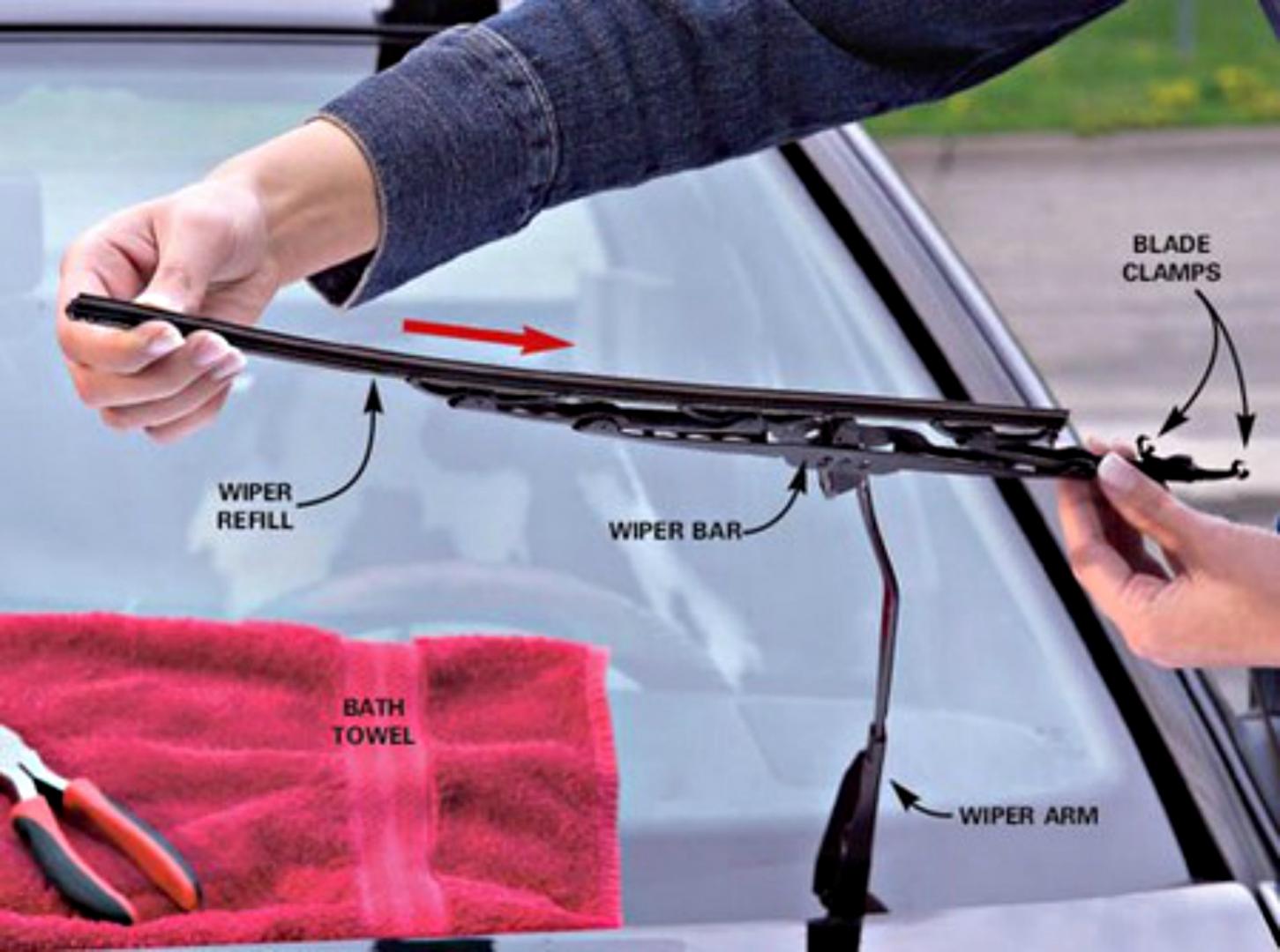 fitting windscreen wipers